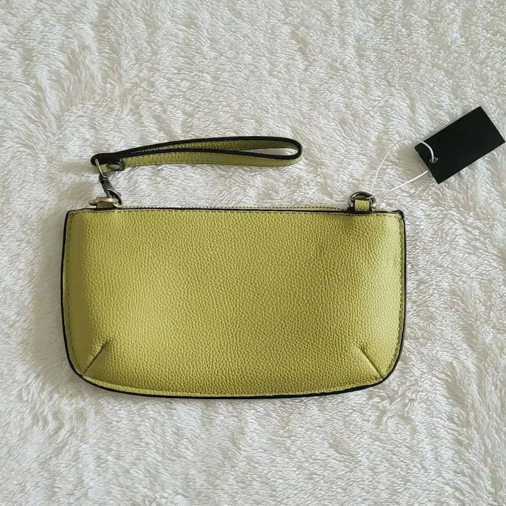 Joy Susan Chartreuse Wristlet/Crossbody - NW